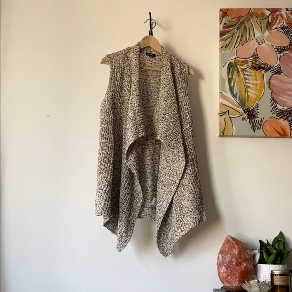 Knit vest cardigan